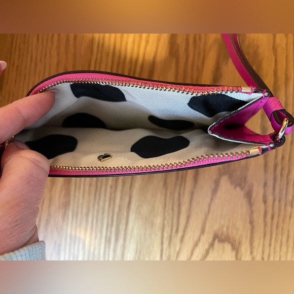 Kate Spade hot pink wristlet. - Picture 3 of 5